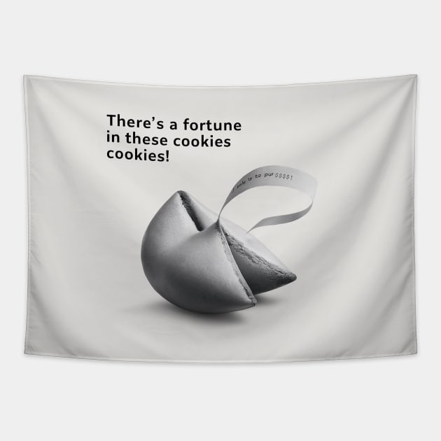 Real fortune cookie! Tapestry by Dizgraceland