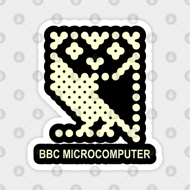 bbc microcomputer micro computer owl Magnet by goatboyjr