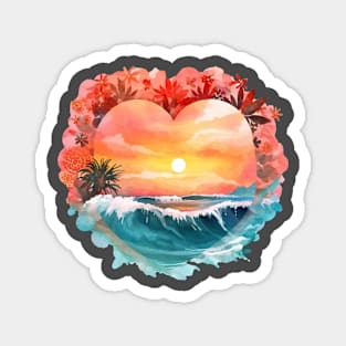 Beach Sunset Magnet