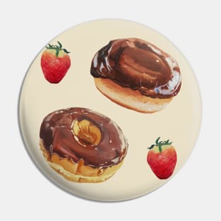 Donuts & Strawberries Pin