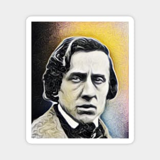 Frédéric Chopin yellow Portrait | Frédéric Chopin Artwork 9 Magnet