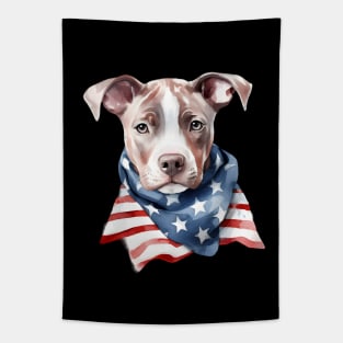 Patriotic Pup Tapestry