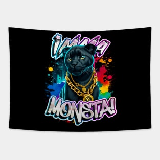 Imma Monsta! PANTHER | Blacktee | by Asarteon Tapestry