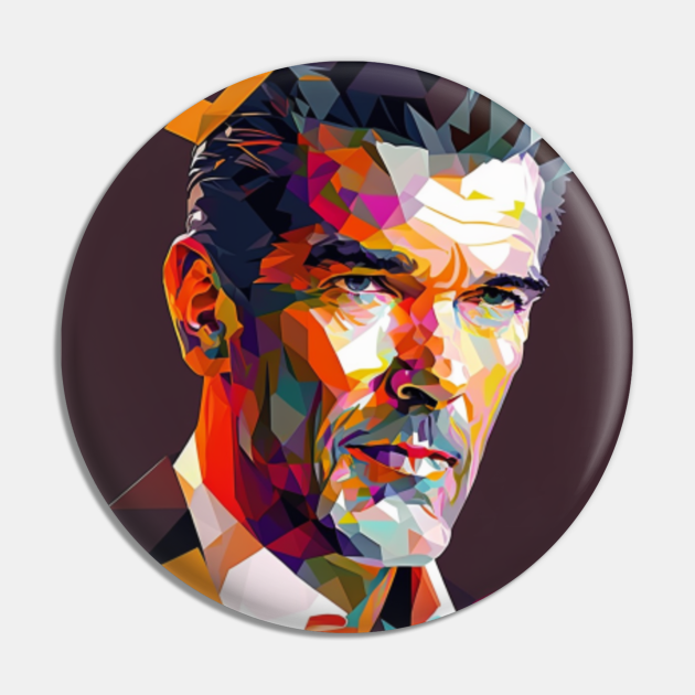 Pierce Brosnan Wpap Art Pierce Brosnan Pin TeePublic