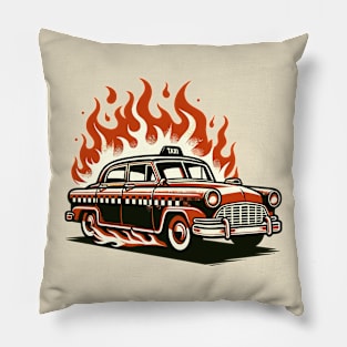 Taix on fire Pillow