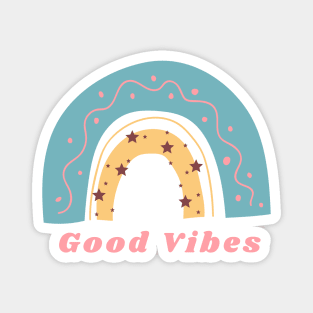 Good Vibes Rainbow Design Magnet