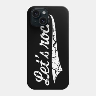 Let's Rock! (Rock 'n' Roll Music / Vintage / White) Phone Case