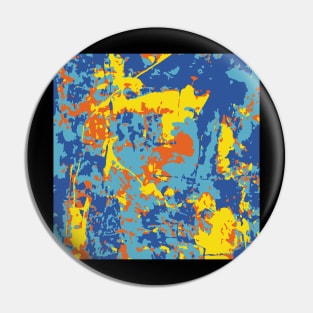 Pop Art Abstract Colorful Pattern Pin
