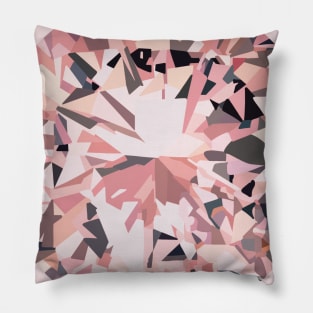 Pink diamond geometric illustration Pillow