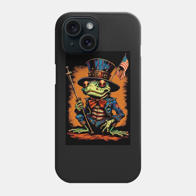 Uncle Sam the Frog Phone Case by dholzric
