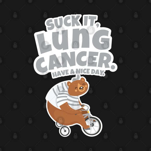 Suck It Lung Cancer | Bear Riding Tricycle by jomadado