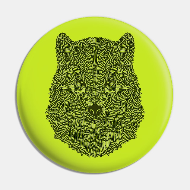 WOLF HEAD LINE ART Pin by ejajanuar