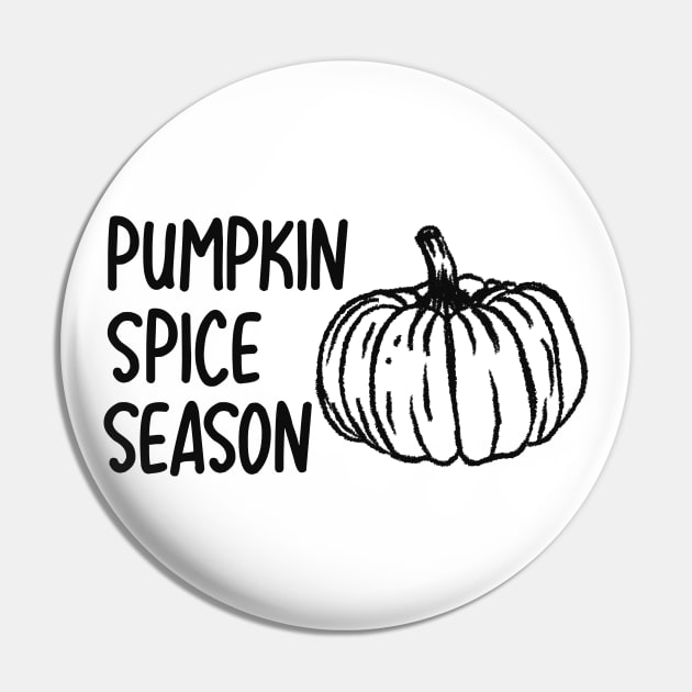 Pumpkin Spice Season Pin by KC Happy Shop