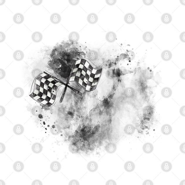 Racing .Checkered flag by HJstudioDesigns