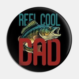 Reel Cool Dad Fisherman Daddy Father's Day Gifts Fishing Pin