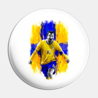 Zlatan Ibrahimović - Sweden Football Artwork Pin