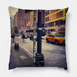 6th Avenue, Manhattan, NYC Pillow