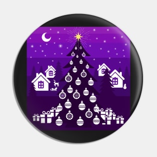 Season’s Greetings, small Finnish  town celebrating Christmas Pin