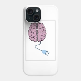 computerised brain Phone Case