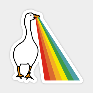 Animals with Rainbow Puke Gaming Goose Magnet