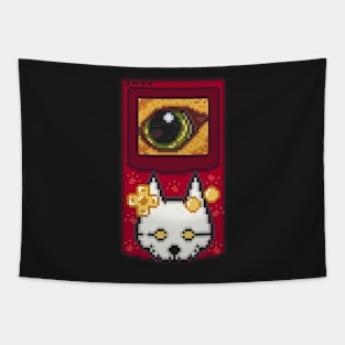 Stray Handheld Pixel Art Tapestry