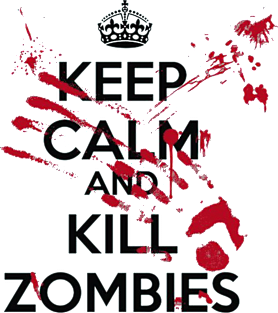 Keep Calm And Kill Zombies Magnet