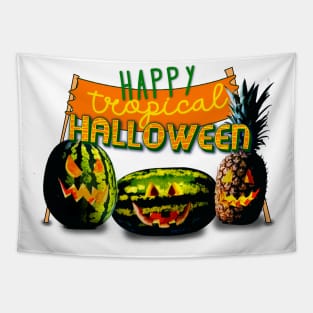 Tropical Halloween Tapestry