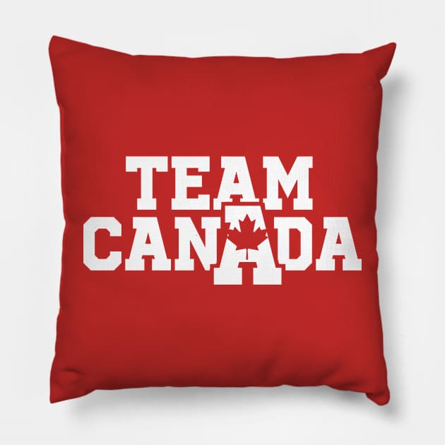 Team Canada - Summer Olympics Pillow by Issho Ni