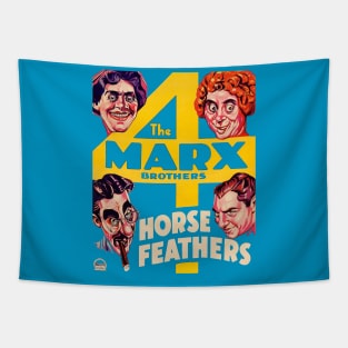 The Marx Brothers in Horse Feathers Movie Poster Tapestry