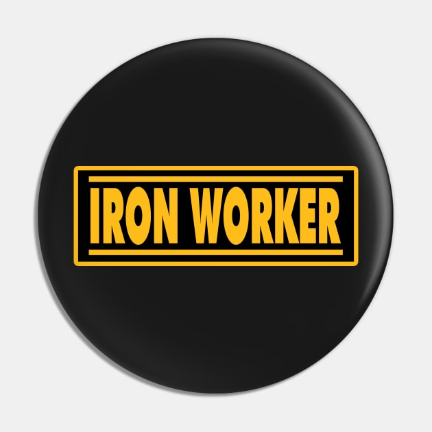 Iron Worker Pin by  The best hard hat stickers 