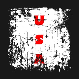 USA Faded Initials T-Shirt