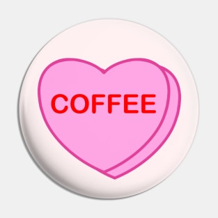 Conversation Heart: Coffee Pin