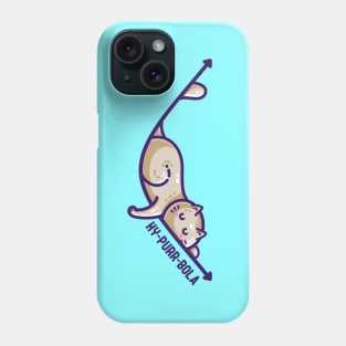 Hy-purr-bola Hyperbola Maths Cat Pun Phone Case