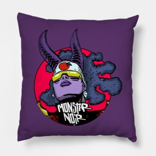 Monstar Noir pin Pillow