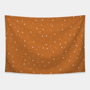 Ocher and Cream Speckled Pattern Tapestry