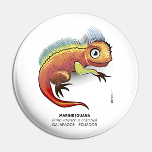 Galapagos Marine Iguana Pin