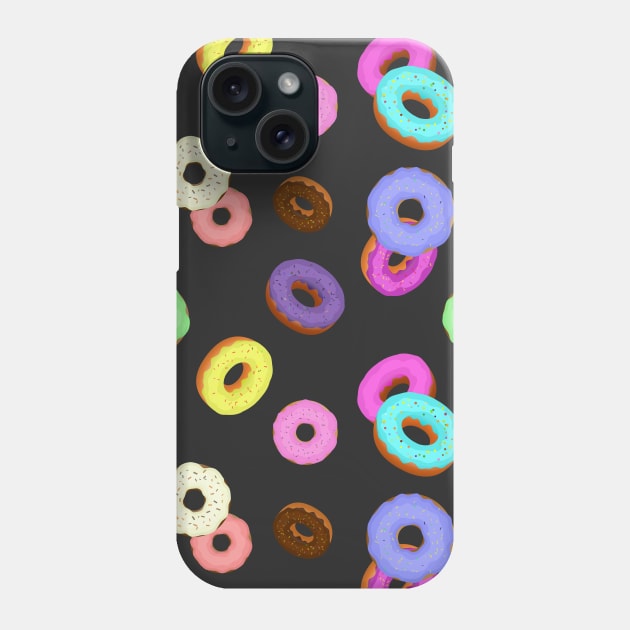 Cool and fun colorful donuts pattern Phone Case by PLdesign