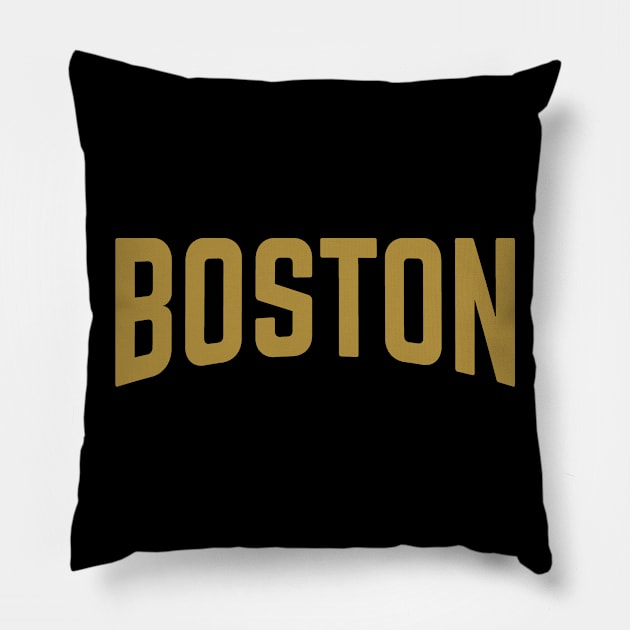 Boston City Typography Pillow by calebfaires