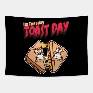 Its Tuesday Toast Day Tapestry