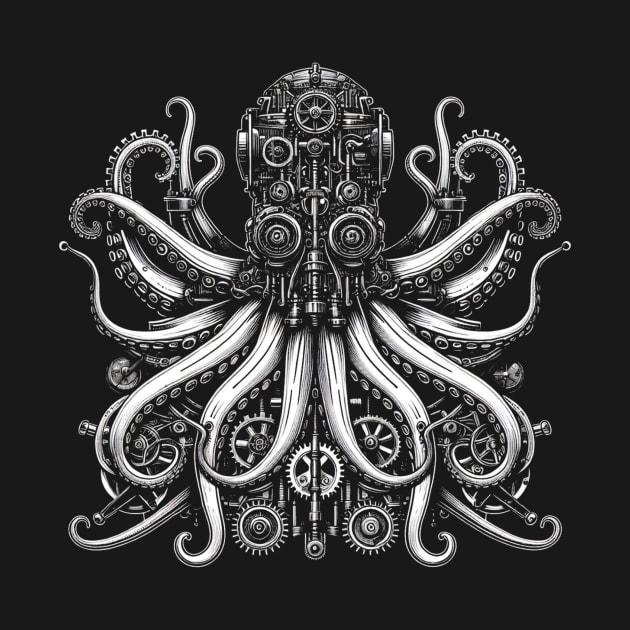 Steampunk Octopus by OddlyNoir