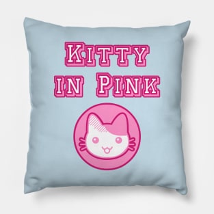 Kitty in Pink Pillow