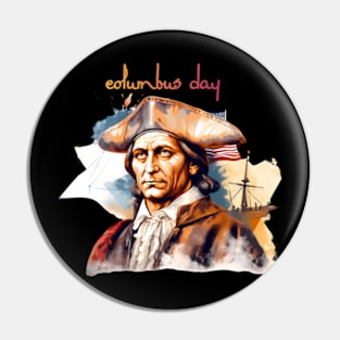 Columbus Day Pin