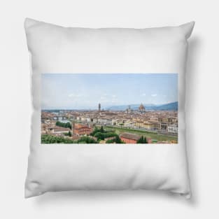 Florence panoramic view Pillow