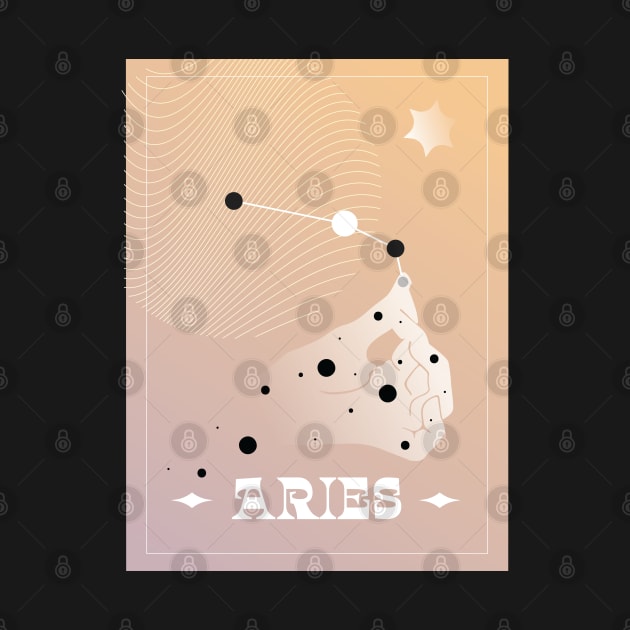 Aries Zodiac Art by mardavemardave