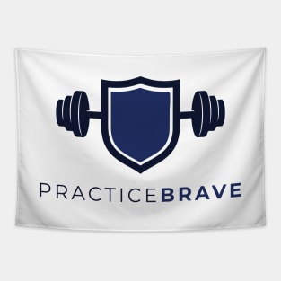 Practice Brave - Blue Tapestry