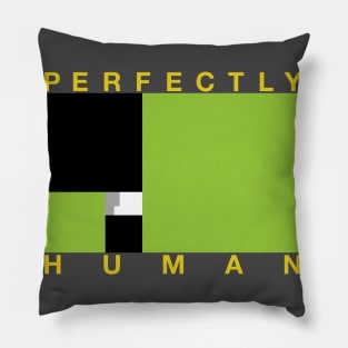 Perfectly Human - Agender Pride Flag Pillow