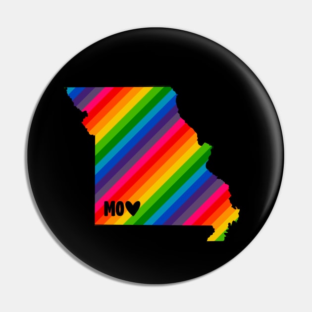 USA States: Missouri (rainbow) Pin by LetsOverThinkIt