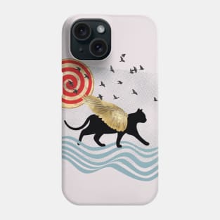 Walking cat Phone Case