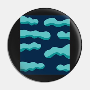 Illustration of blue clouds on a blue sky Pin