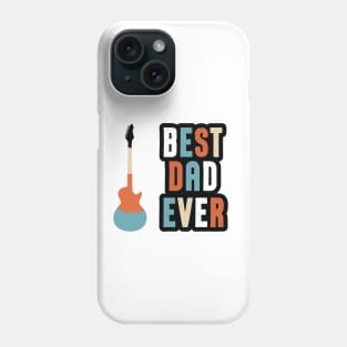 Best guitar dad ever cool modern design Phone Case